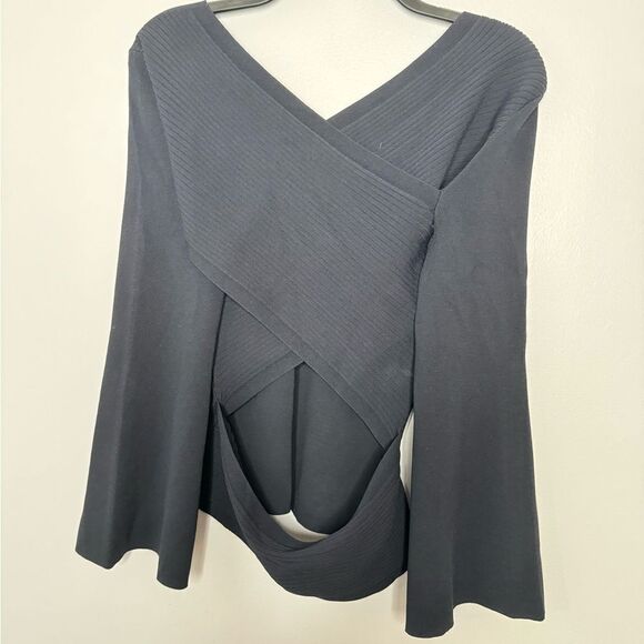 Carlisle ribbed navy sweater size medium - Picture 7 of 7